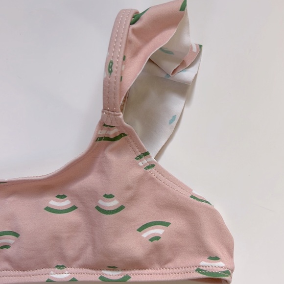 Hello Simone Pink 2-Piece Ruffle Swimsuit Size 4 Years - Picture 11 of 15